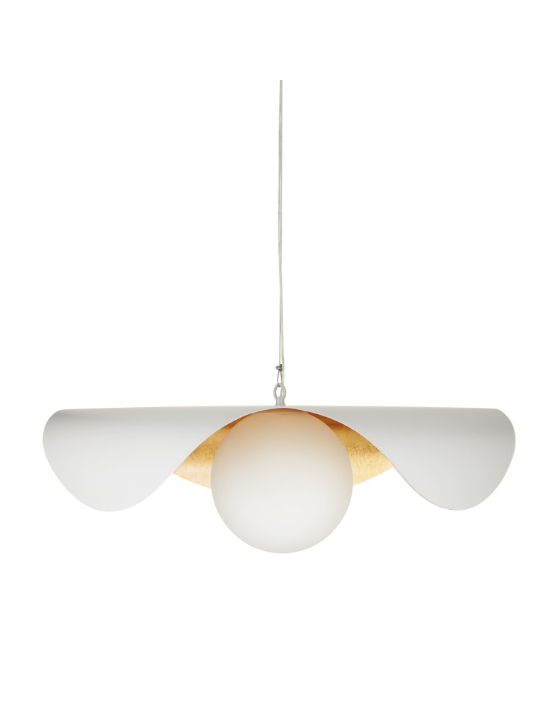 Designer pendant lamps -  Step Into Design ENZO white gold pendant lamp 80 cm ST-F22020601-D80 white - product kolory-swiatla.pl 11