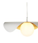 Designer pendant lamps -  Step Into Design ENZO white gold pendant lamp 80 cm ST-F22020601-D80 white - product 12