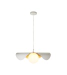Designer pendant lamps -  Step Into Design ENZO white gold pendant lamp 80 cm ST-F22020601-D80 white - product 13