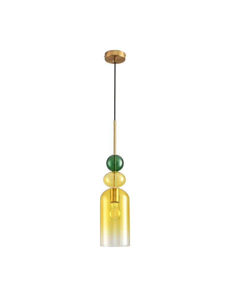 Designer pendant lamps -  Step Into Design PASTELLO YELLOW color pendant lamp 13 cm ST-DN399A. - product kolory-swiatla.pl 5