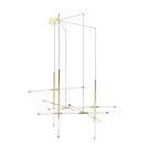 Designer pendant lamps - MOOSEE MIKADO M gold pendant lamp (MSE1501100488) - product 3