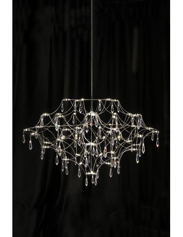 Markslojd EFESOS Żyrandol 80cm Stalowy/Clear 108870 - produkt 2