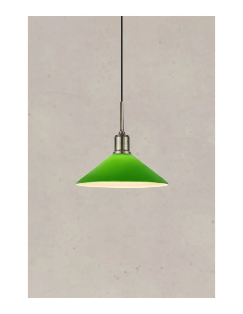 Single pendant lamps - Markslojd VELA Hanging 1L Antique Brass/Green 108868 - product kolory-swiatla.pl 3