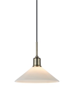 Markslojd VELA Pendant 1L Antique Brass/ Glossy White 108867