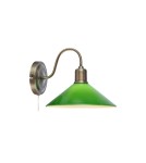 Cantilever wall lamps - Markslojd VELA Wall Mounted 1L Antique Brass/Green 108866 - product 1
