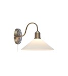 Cantilever wall lamps - Markslojd VELA Wall Mounted 1L Antique Brass/ Glossy White 108865 - product 1