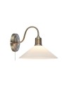 Markslojd VELA Wall Mounted 1L Antique Brass/ Glossy White 108865