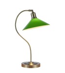 Desk lamps - Markslojd VELA Table 1L Antique Brass/Green 108864 - product 1