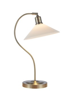 Markslojd VELA Table 1L Antique Brass/Glossy White 108863