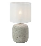 Table lamps with lampshade - Markslojd MONTAGNA Table 1L 45cm Grey/Ecru 108862 - product 1