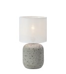 Table lamps with lampshade - Markslojd MONTAGNA Table 1L 32cm Grey/Ecru 108861 - product 1