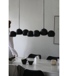 Pendant lamps over the island - Markslojd CUPOLO Hanging 7L Black Sand 108860 - product 2