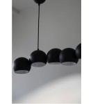 Pendant lamps over the island - Markslojd CUPOLO Hanging 7L Black Sand 108860 - product 4