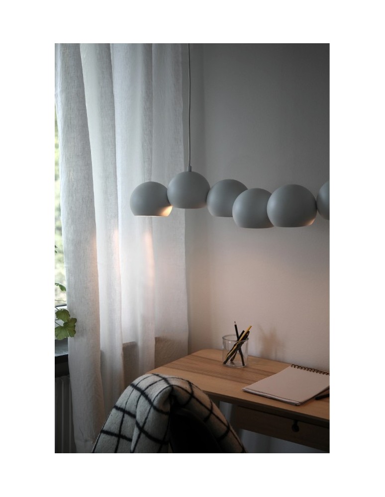 Pendant lamps over the island - Markslojd CUPOLO Hanging 7L White Sand 108859 - product kolory-swiatla.pl 3