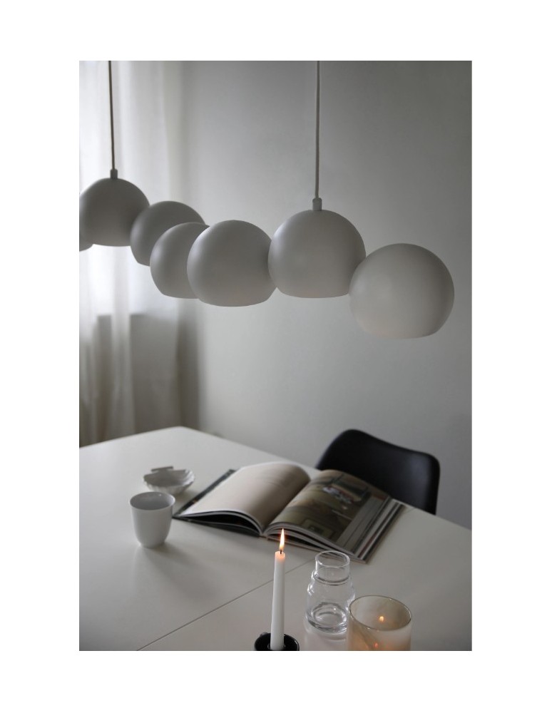 Pendant lamps over the island - Markslojd CUPOLO Hanging 7L White Sand 108859 - product kolory-swiatla.pl 4
