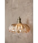 Single pendant lamps - Markslojd KURAGE Pendant 1L Antique Brass/Amber 108858 - product 2