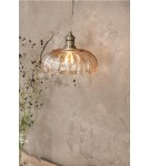 Single pendant lamps - Markslojd KURAGE Pendant 1L Antique Brass/Amber 108858 - product 3