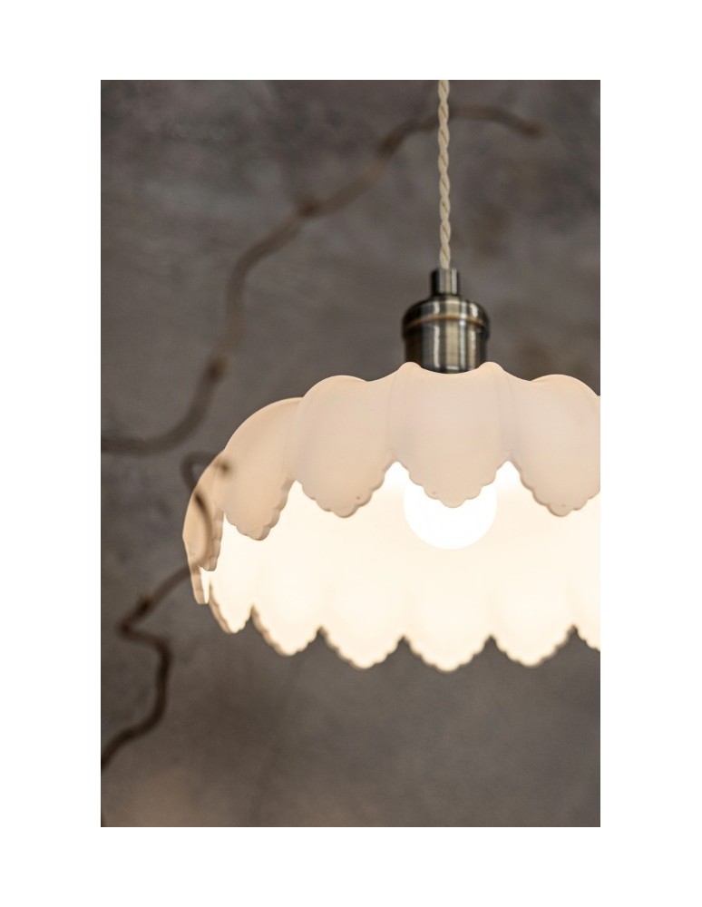 Single pendant lamps - Markslojd KURAGE Pendant 1L Antique Brass/White 108857 - product kolory-swiatla.pl 3