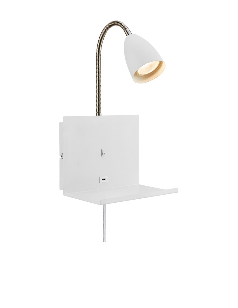 Reading wall lamps - Markslojd CUARTO Wall mounted 1L White 108856 - product kolory-swiatla.pl 1