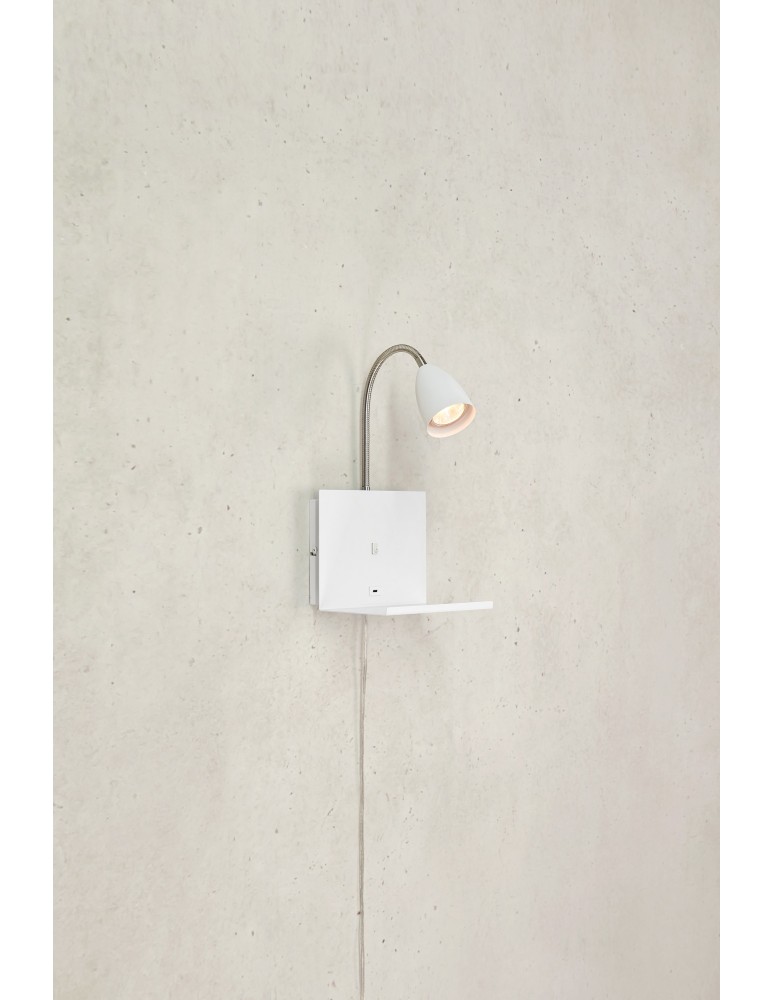 Reading wall lamps - Markslojd CUARTO Wall mounted 1L White 108856 - product kolory-swiatla.pl 2
