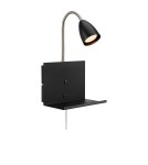Reading wall lamps - Markslojd CUARTO Wall mounted 1L Black 108855 - product 1