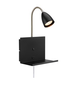 Markslojd CUARTO Wall mounted 1L Black 108855