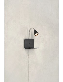 Markslojd CUARTO Wall mounted 1L Black 108855 - product 2