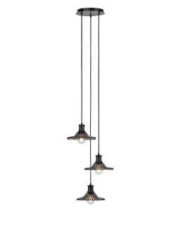 Markslojd NOVIA Pendant 3L Black/Smoky 108853