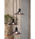 Triple pendant lamps - Markslojd NOVIA Pendant 3L Black/Smoky 108853 - product 2