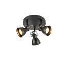 Adjustable ceiling lamps - spots - Markslojd MION Ceiling 3L Black Mat 108847 - product 1