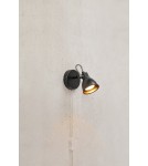 Scandinavian style wall lamps - Markslojd MION Wall Mount 1L Black Mat 108846 - product 2