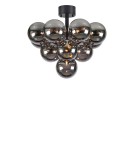 Scandinavian style ceiling lamps - Markslojd MERLOT Ceiling Light 13L Black Matte/Smoky 108845 - product 1