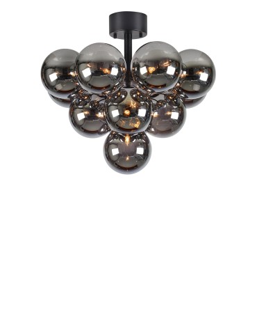 Markslojd MERLOT Ceiling Light 13L Black Matte/Smoky 108845
