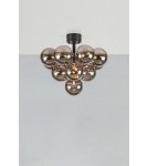Scandinavian style ceiling lamps - Markslojd MERLOT Ceiling Light 13L Black Matte/Smoky 108845 - product 2