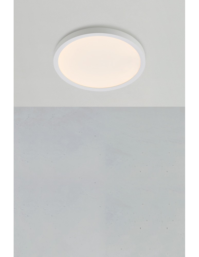 Bathroom ceiling lamps - Markslojd PUNTO Ceiling 30 White IP44 108844 - product kolory-swiatla.pl 2