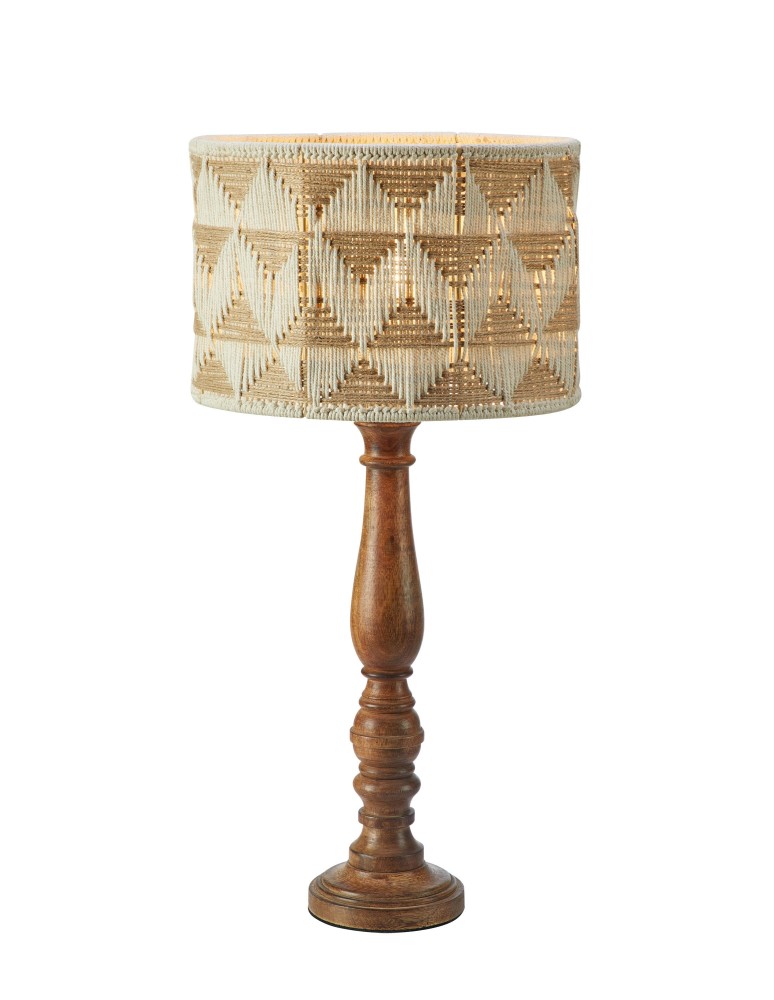 Retro table lamps - Markslojd ANO Table 1L 62.5cm Beige/Nougat/Brown 108827 - product kolory-swiatla.pl 1