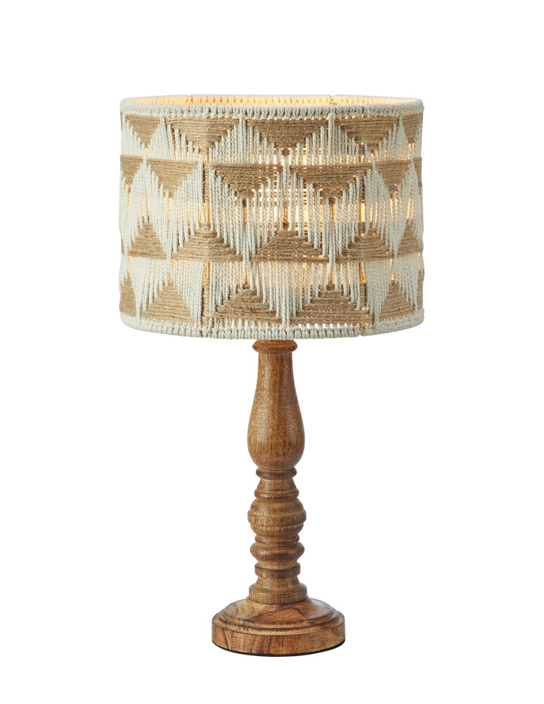 Retro table lamps - Markslojd ANO Table 1L 45cm Beige/Nougat/Brown 108826 - product kolory-swiatla.pl 1