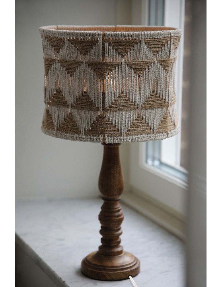 Retro table lamps - Markslojd ANO Table 1L 45cm Beige/Nougat/Brown 108826 - product kolory-swiatla.pl 2
