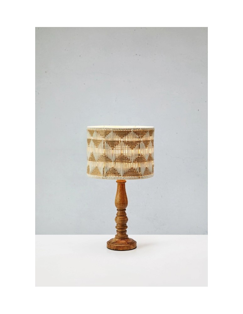 Retro table lamps - Markslojd ANO Table 1L 45cm Beige/Nougat/Brown 108826 - product kolory-swiatla.pl 6