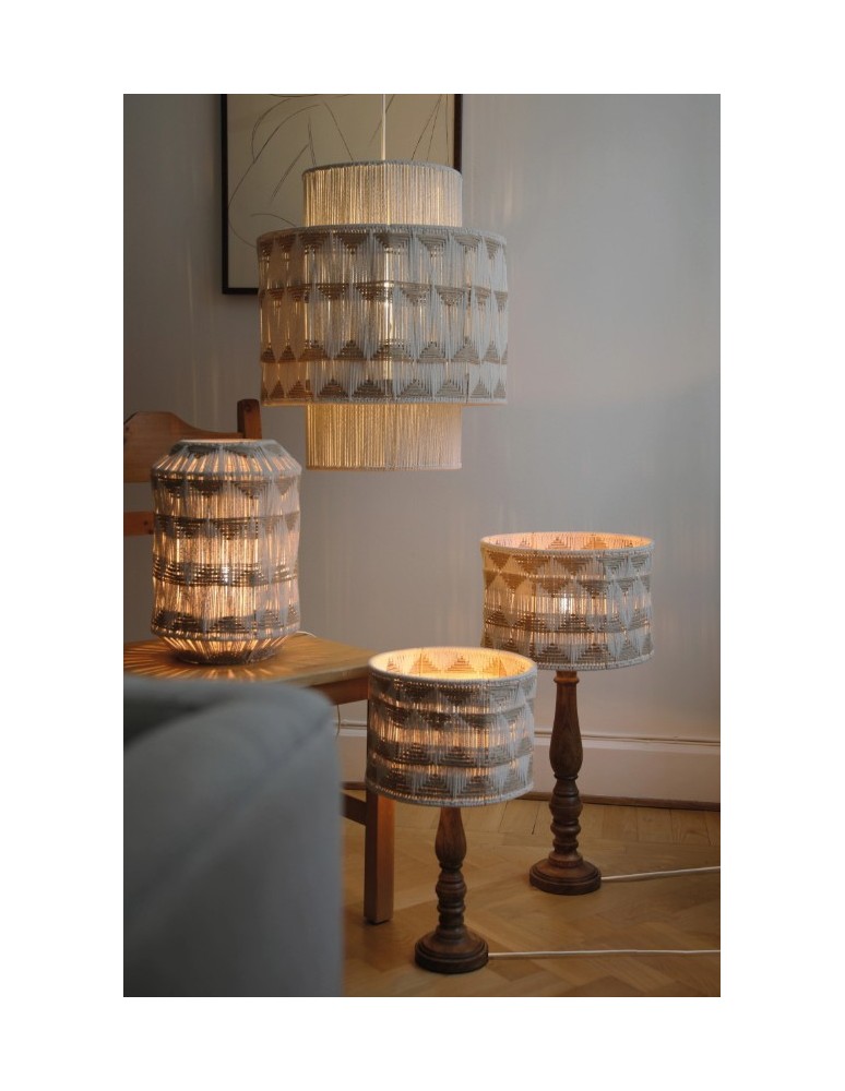 Retro table lamps - Markslojd ANO Table 1L 45cm Beige/Nougat/Brown 108826 - product kolory-swiatla.pl 4