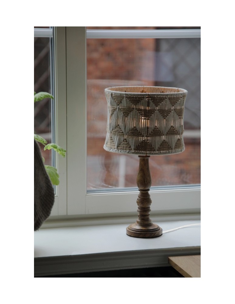Retro table lamps - Markslojd ANO Table 1L 45cm Beige/Nougat/Brown 108826 - product kolory-swiatla.pl 5