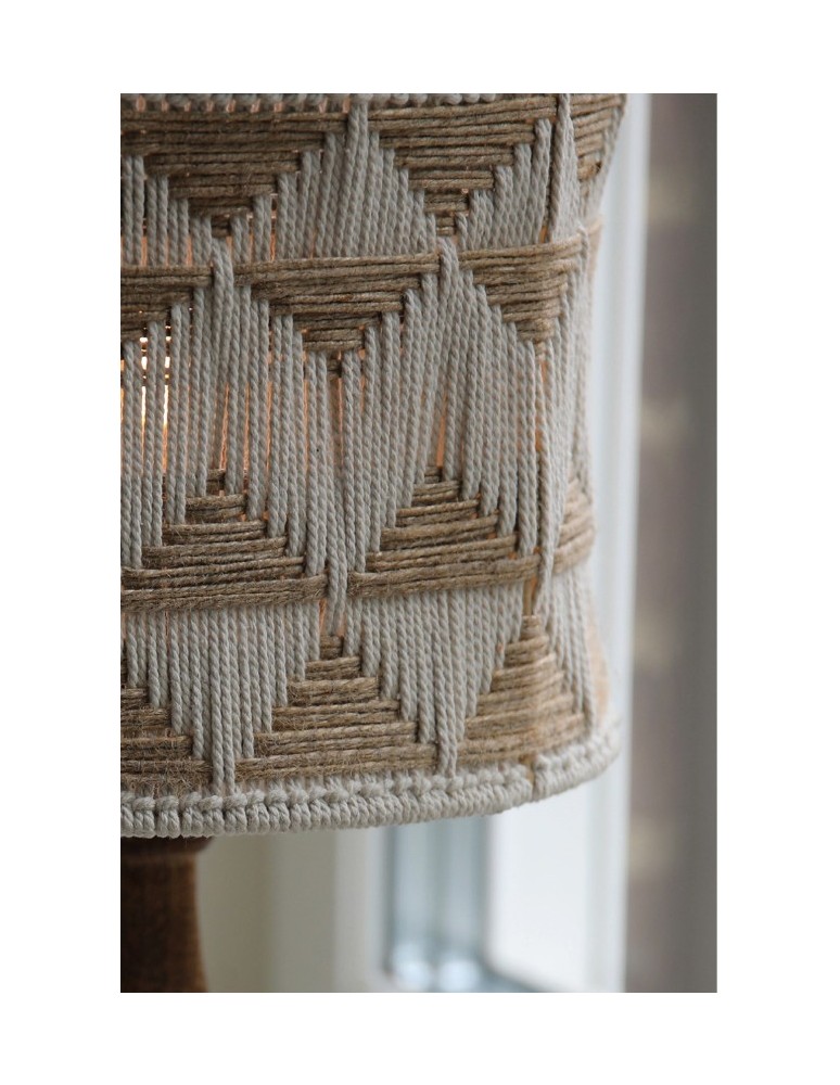 Retro table lamps - Markslojd ANO Table 1L 45cm Beige/Nougat/Brown 108826 - product kolory-swiatla.pl 3