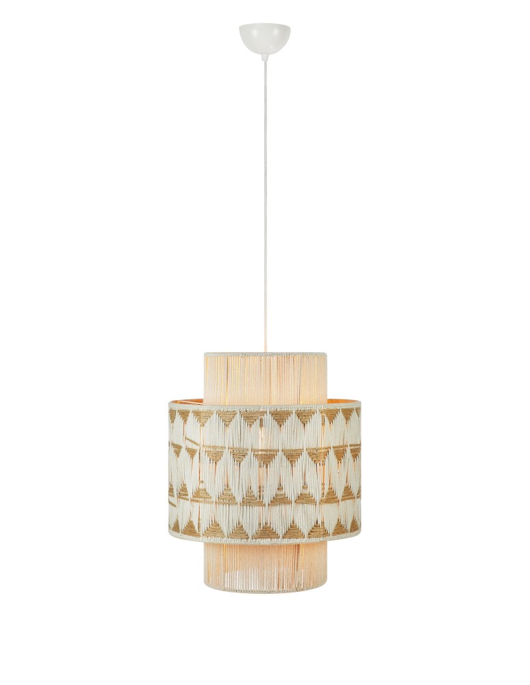 Boho pendant lamps - Markslojd ANO Hanging 1L Beige/Nougat 108824 - product kolory-swiatla.pl 1