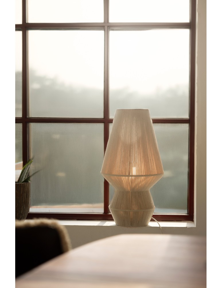 Boho table lamps - Markslojd RAZZO Table 1L 54cm Beige 108822 - product kolory-swiatla.pl 2