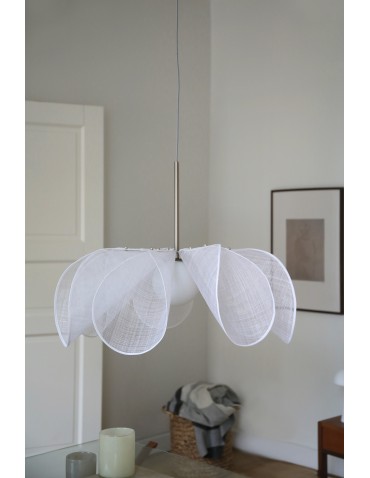 Markslojd STYRKA Wisząca 1L 75cm Nikiel Satynowy/Biały  108818 - produkt 2