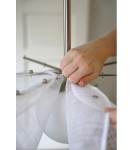 Boho pendant lamps - Markslojd STYRKA Pendant 1L 75cm Satin Nickel/White 108818 - product 6