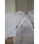 Boho pendant lamps - Markslojd STYRKA Pendant 1L 75cm Satin Nickel/White 108818 - product 5