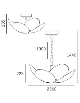 CosmoLight Lampa wisząca WELLINGTON P06333BR - produkt 2