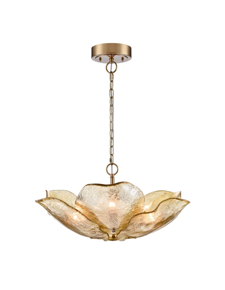 Brass chandeliers - CosmoLight WELLINGTON pendant lamp P06333BR Brass  - product kolory-swiatla.pl 1