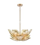 Brass chandeliers - CosmoLight WELLINGTON pendant lamp P12340BR Brass  - product 1